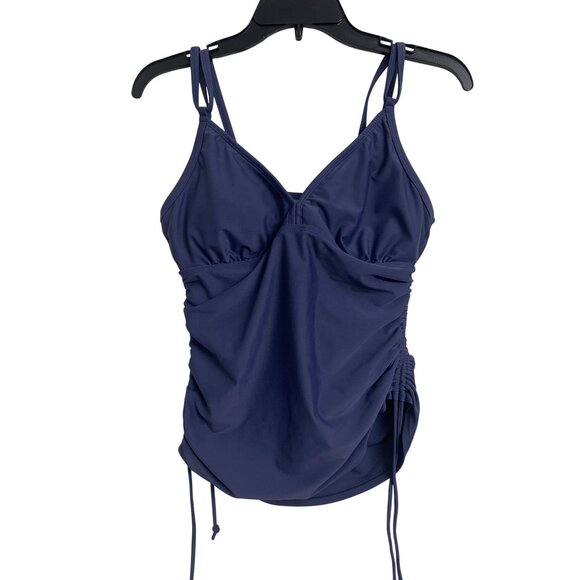Athleta Tankini Top Ruched Baby Doll Size 34 C - Picture 1 of 8